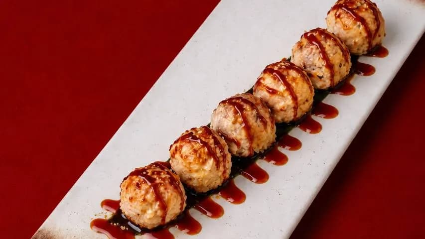 Krewetkaly bişirilen roll