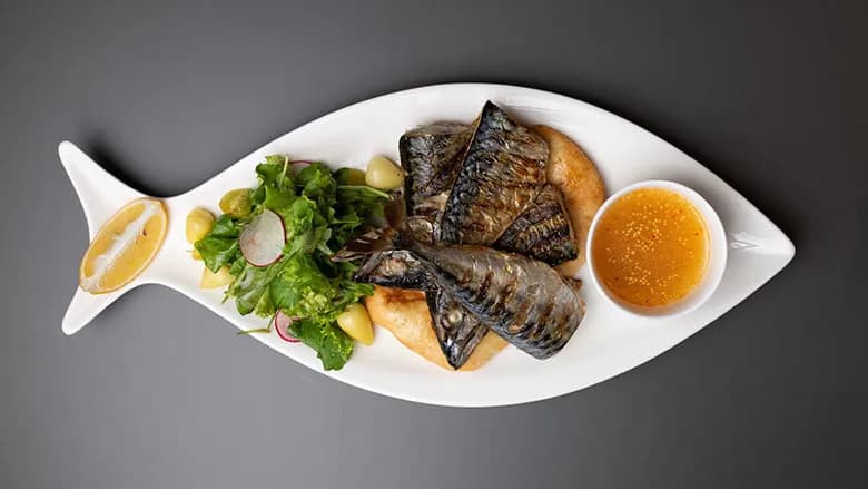 Grilde Skumbriýa balygy