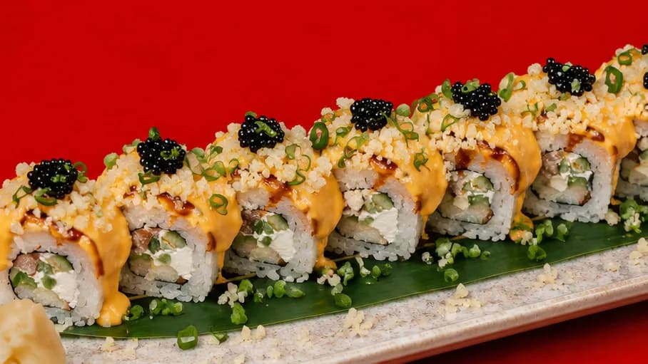 Losos teriýaki roll