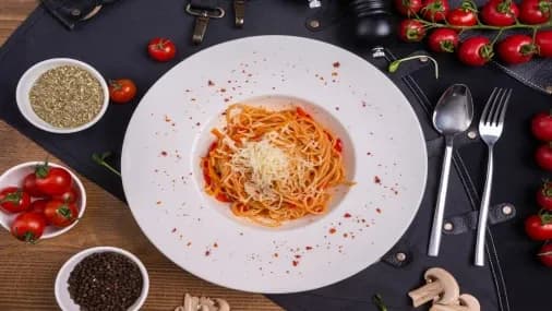 Gök önümli spagetti