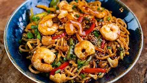 Krewetkaly udon