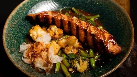 Salmon teriyaki