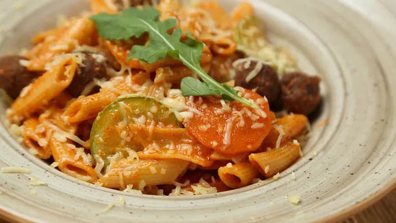 Frikadelkaly penne