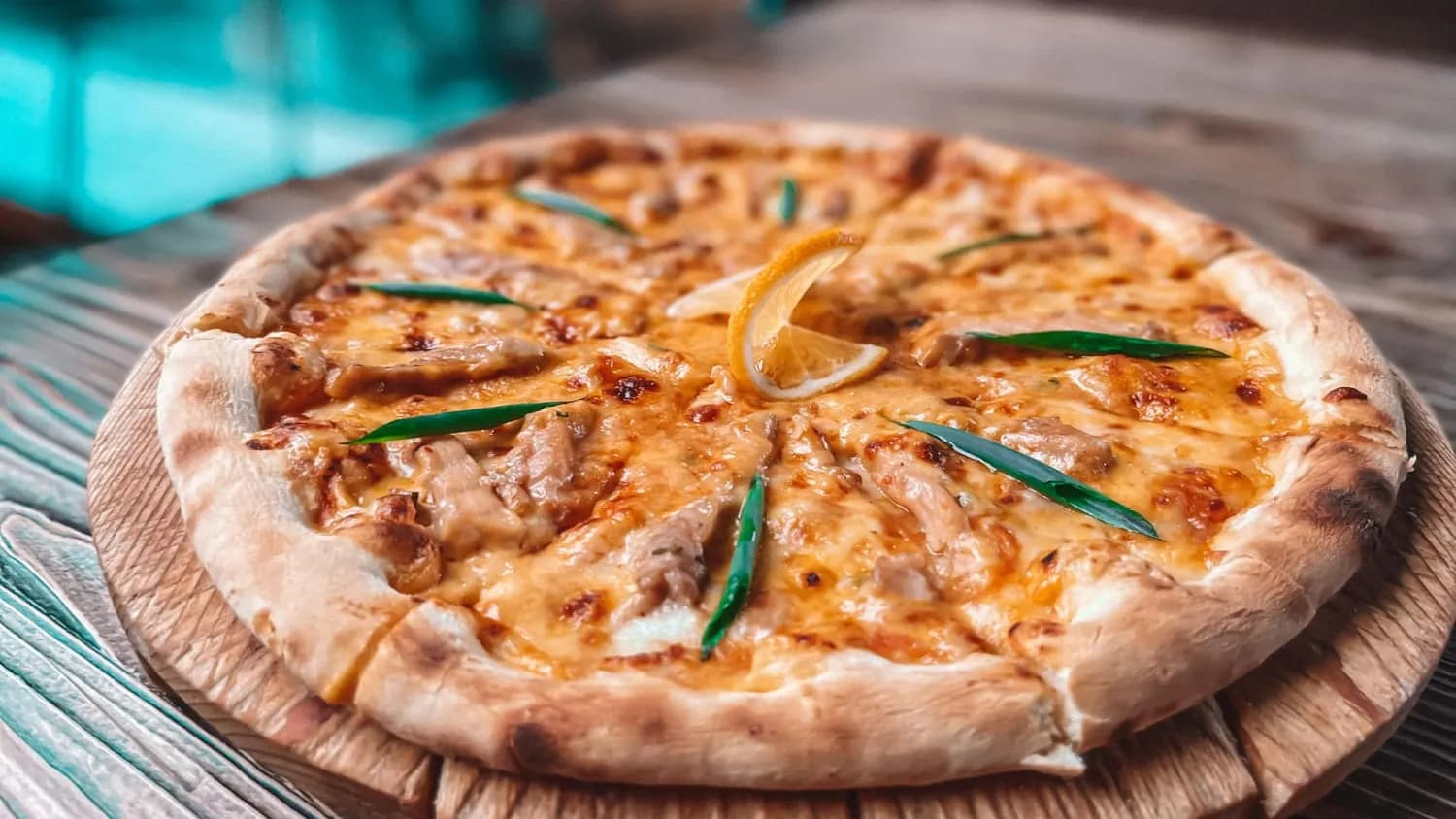 Sýomga balykly pizza