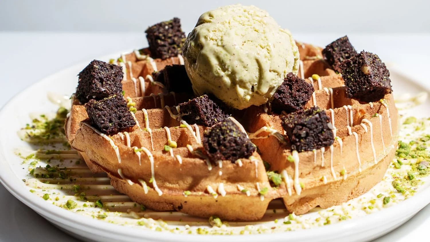 Belgiýa wafli browni bilen