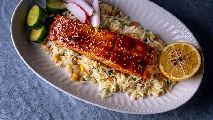 Samon teriyaki