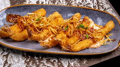 Krewetki tempura