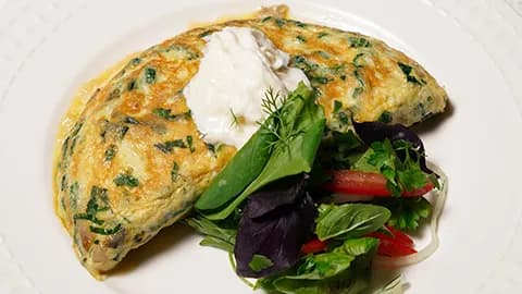 Ysmanakly we kömelekli omlet