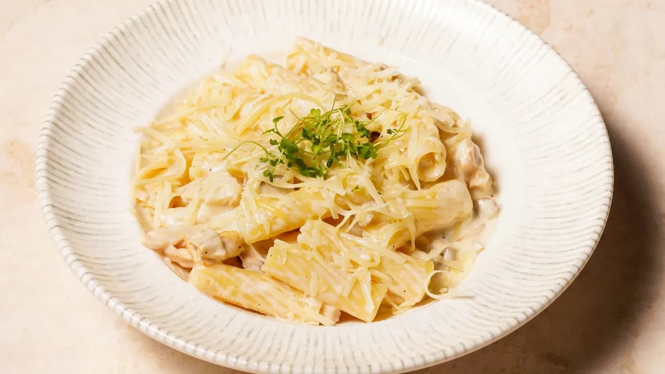 Balyk bilen penne