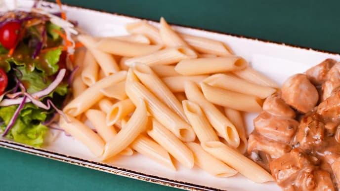 Towukly we kömelekli penne
