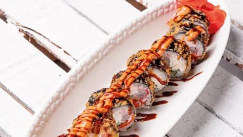 Tempura roll krewetkaly