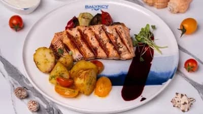 Grilde bişen losos