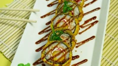 Bişirilen krewetkaly roll
