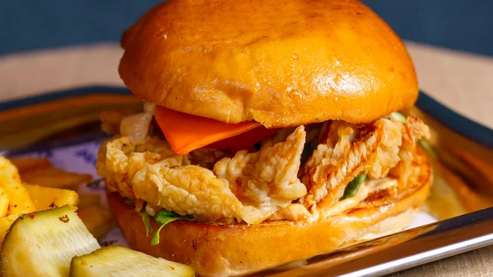Krispy çiken burger
