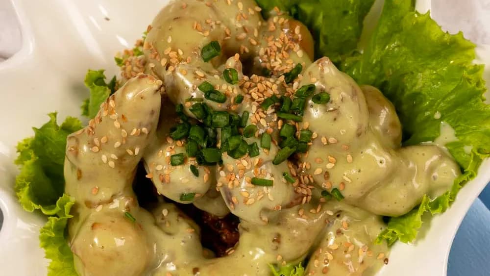 Wasabi sously krevetkalar
