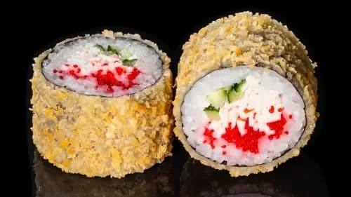 Bişirilen leňňeçli kremli maki
