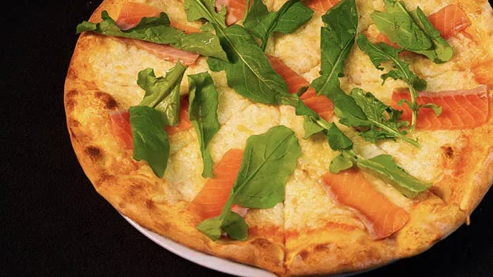 Salmone pizza