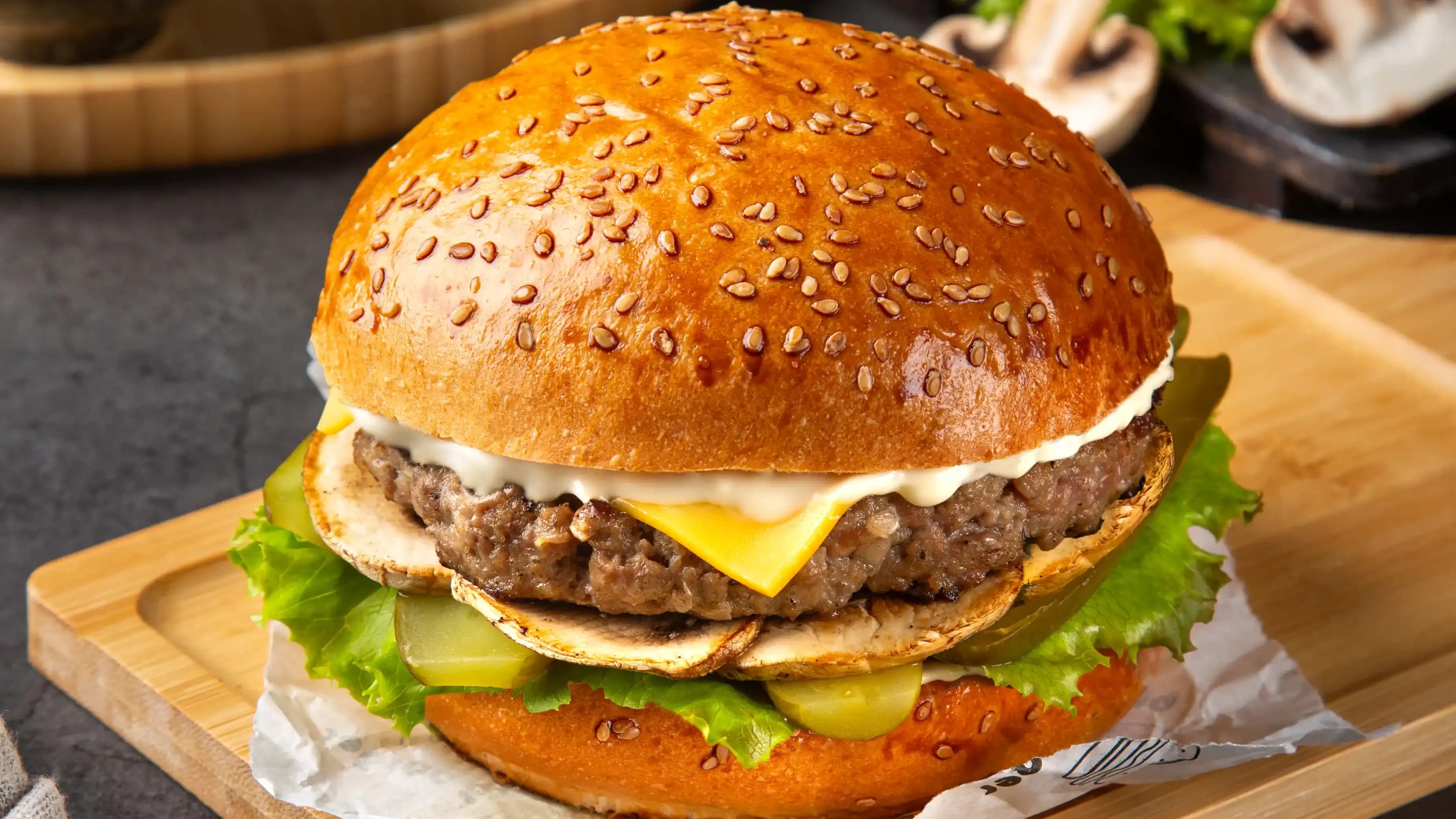 Kömelekli burger