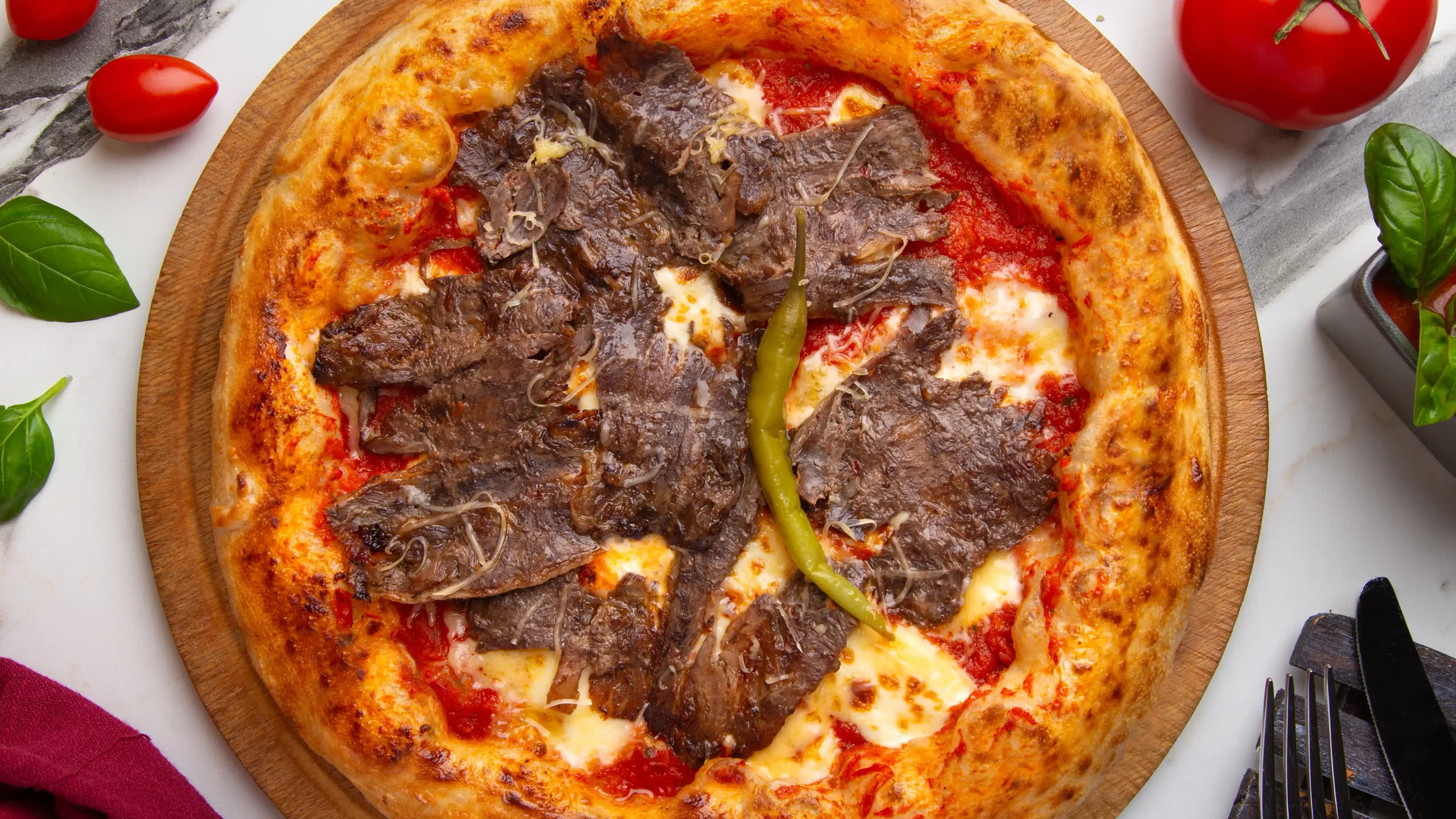 Dönerli pizza