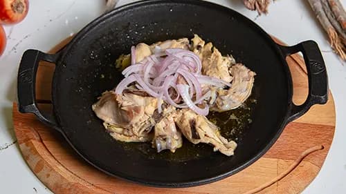 Ýagda bişirilen jüýje