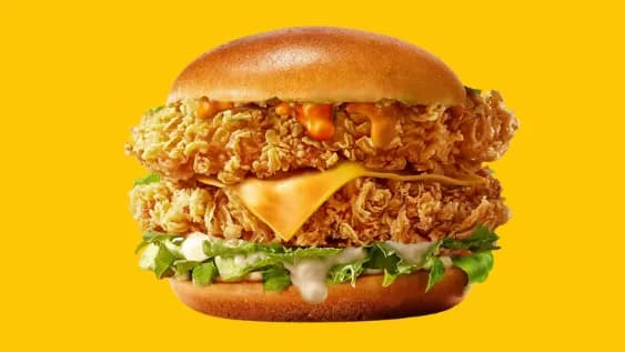 Double crispy burger