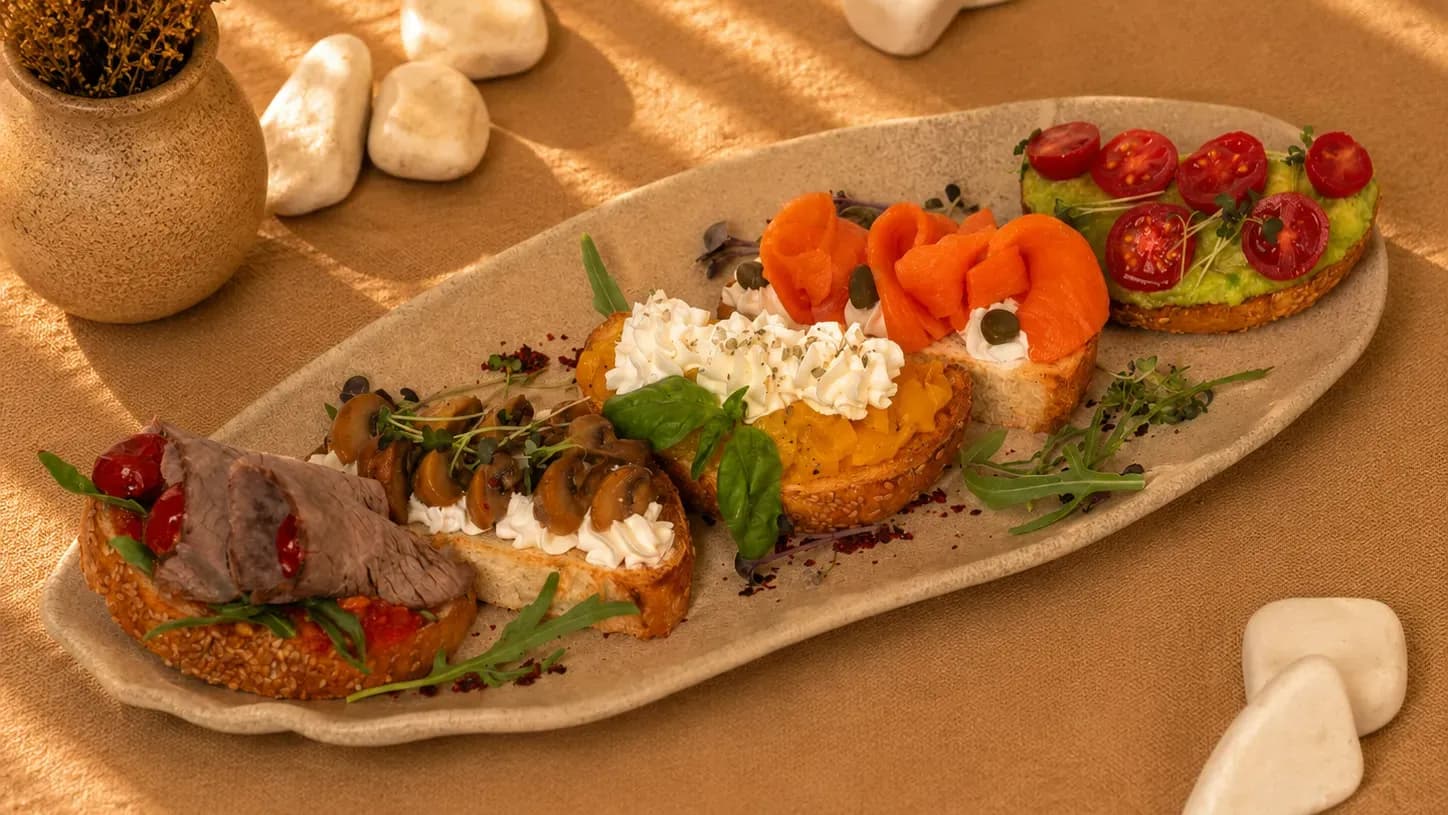 Dürli görnüşli brusketta