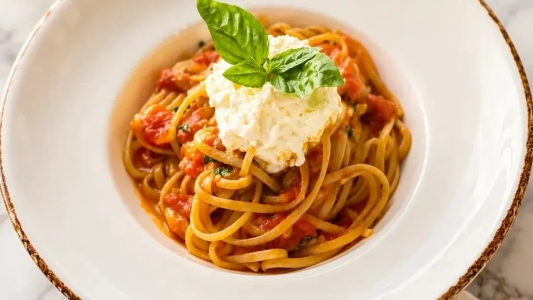 Pasta lingwini al pomodoro